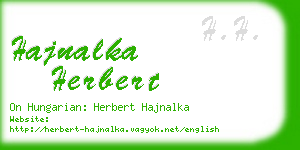hajnalka herbert business card